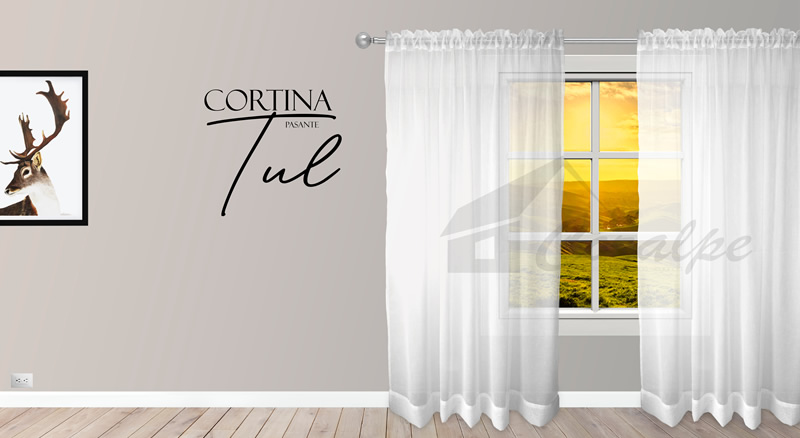 Tulle Through Curtain